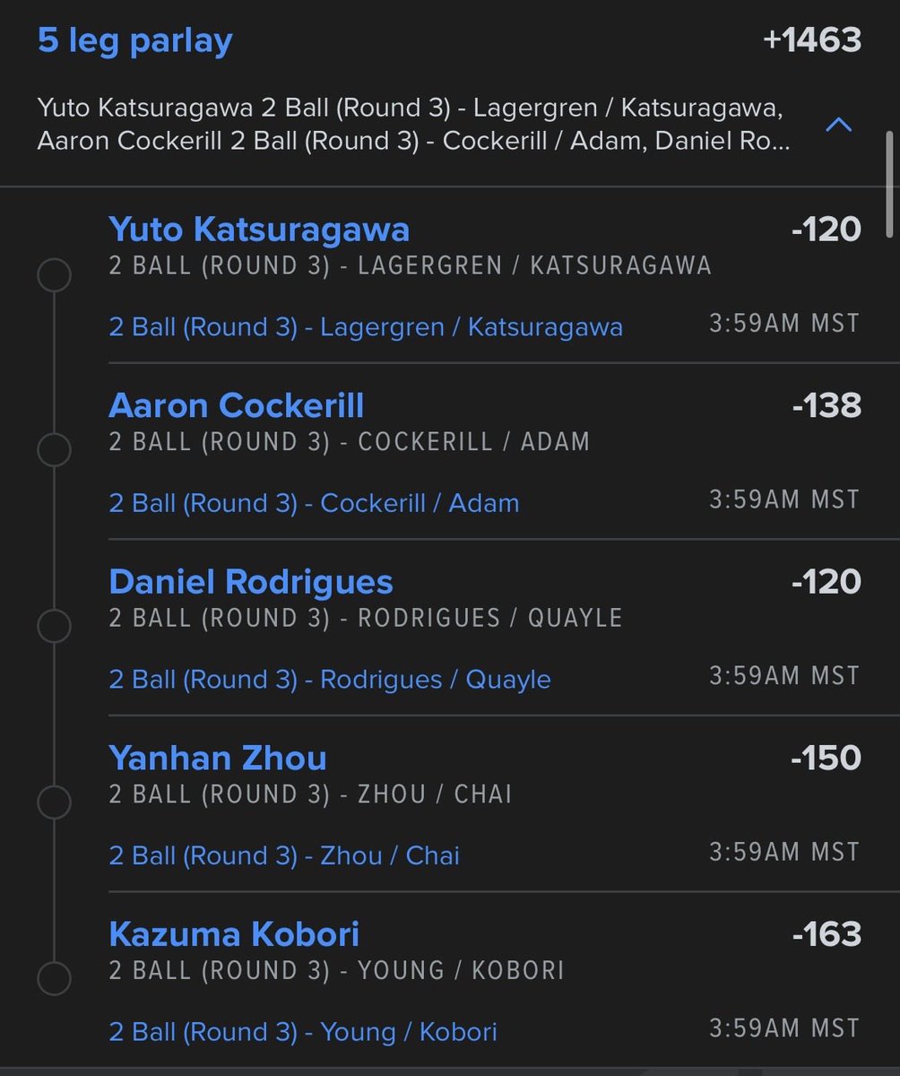 Arizonagolfers's tweet image. DPW Volvo China Open 2 ball

#golf #gamblingx