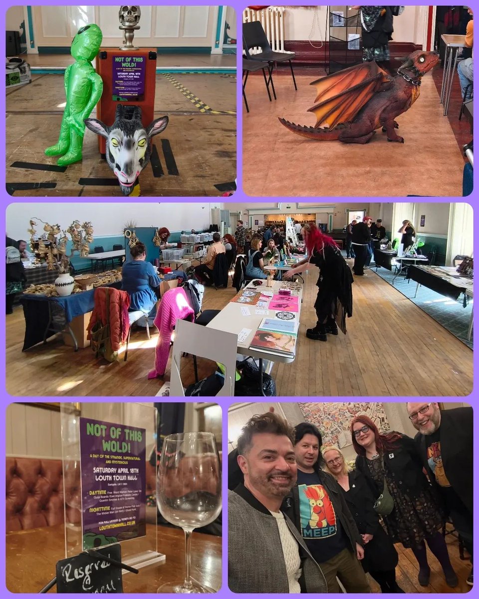 GhostCatcherELH's tweet image. Last Saturday’s Not Of This Wold in Louth was a delightful mix of spooky, weird, and quirky. I loved being part of the anthology again and even did my first reading! Highlights included a “baby dragon” and chats with lovely folks. Roll on next year! 🖤

 #Paranormal #Fortean