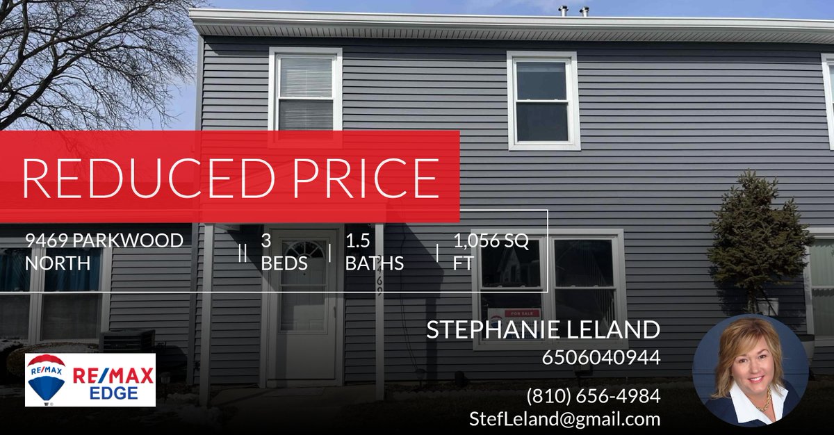 Stefsells's tweet photo. 📍 Reduced Price 📍 This recently reduced home at 9469 Parkwood North in Davison won't last long, so, don't wait to set up a showing! Reach out here or at (810) 656-4984 for more information!

Stephanie Leland
Associate Broker RE/M... https://t.co/3Otjtt7HWT https://t.co/aICdcOseqZ