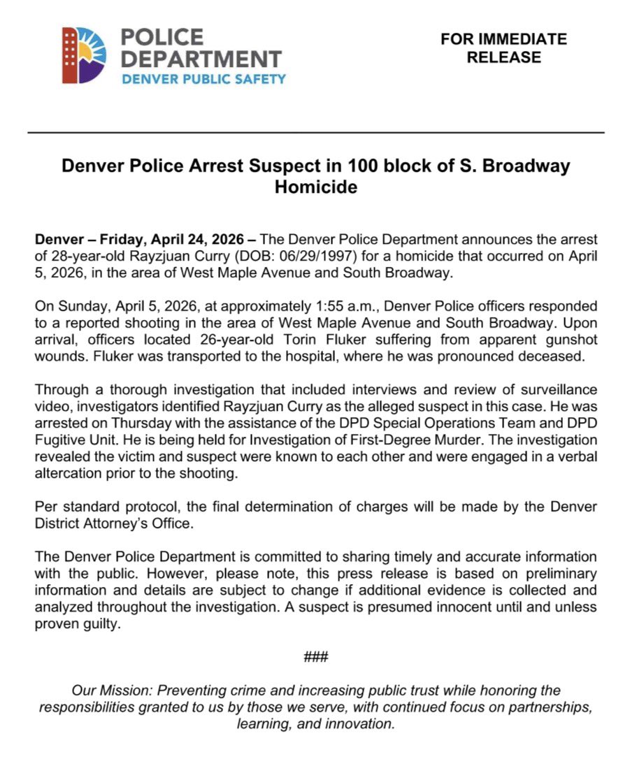 Denver Police Dept. tweet media
