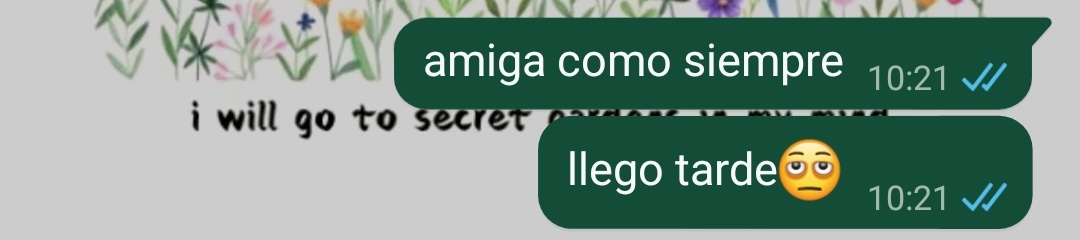 mi facuamiga un día se va a hartar y me va a decir che negrita la de llegar a horario no te la sabés??