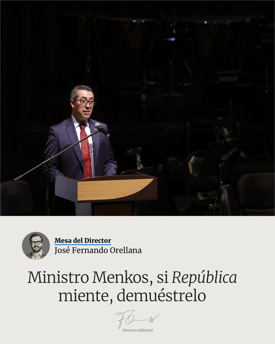 Por segunda vez, después de que República publica una investigación sobre anomalías habilitadas bajo la responsabilidad del ministro de Finanzas <a href="/jmenkos/">Jonathan Menkos Zeissig</a>, su equipo responde con la fórmula típica del gobierno de <a href="/BArevalodeLeon/">Bernardo Arévalo</a>: victimizarse, recurrir a falacias, hablar de