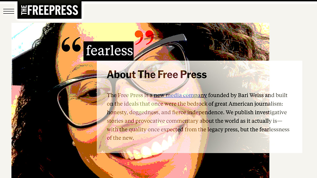 Freedommag's tweet photo. Journalists everywhere are alarmed at the way Bari Weiss and her poorly named “Free Press” have sacrificed journalism—applying its standards only when it suits them and discarding them the rest of the time to broadcast bigoted, false claims rejected in federal court more than a decade ago. So much for a publication that promotes itself as fearless and principled. It’s neither. https://t.co/SrPIZKYcWx @bariweiss @SulkinMaya