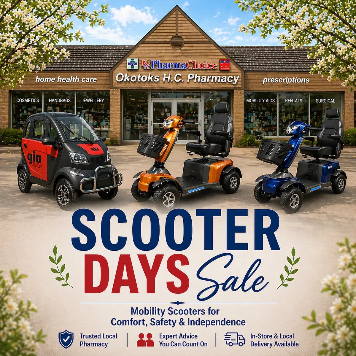 OkotoksHCPharma's tweet image. 🚨 Scooter Days Sale at Okotoks HC Pharmacy

Save on mobility scooters &amp;amp; get expert local support.

📞 403-995-1080 ext. 2
🌐 okotokshcpharmacy.ca/collections/sc…
#Mobility #Okotoks #YYC