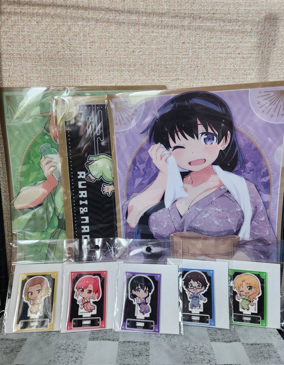 遅くなりましたが大黒湯瑠璃の宝石コラボの戦利品報告です！
 #瑠璃の宝石  #アニメ