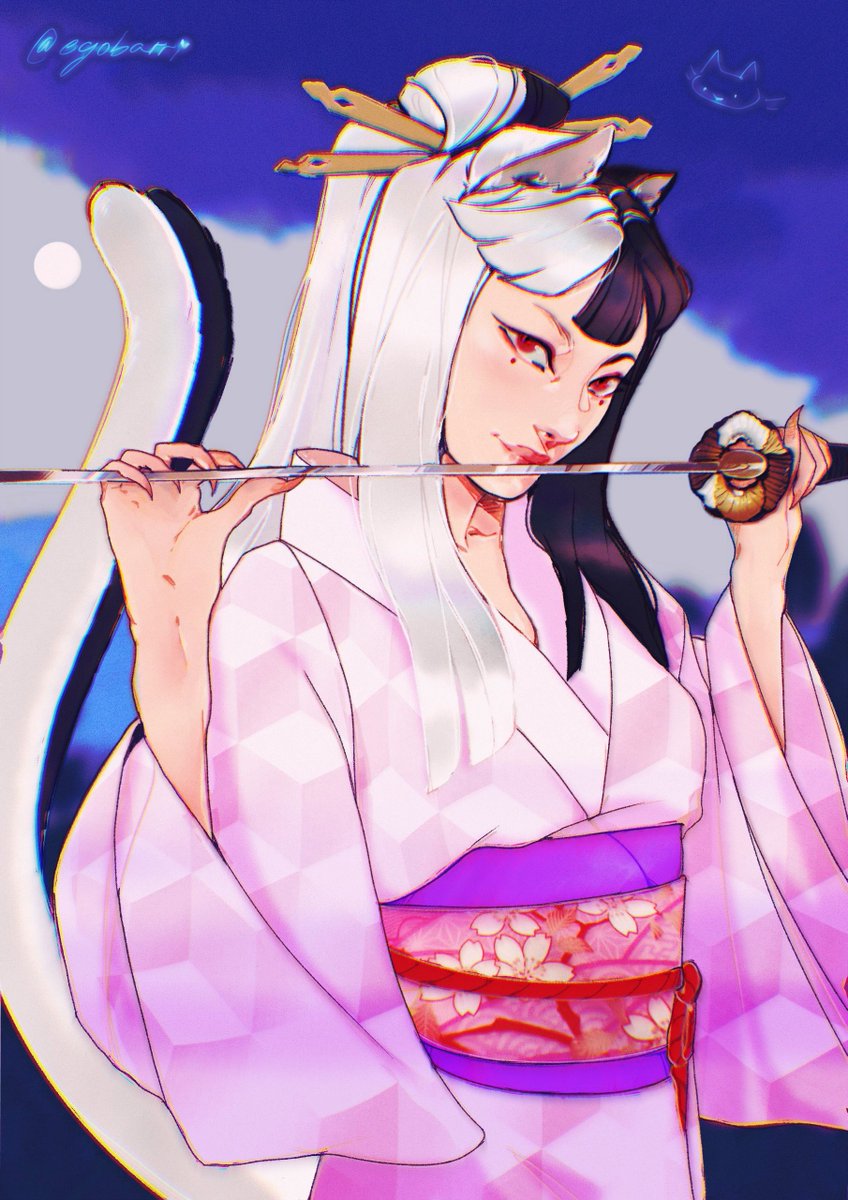 egobarri's tweet photo. 🌙🌸 Oyuki https://t.co/dMUp4r1ajj