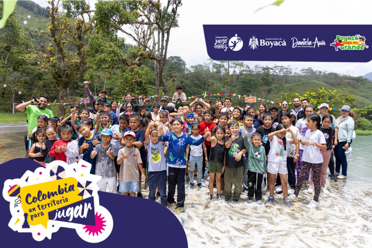 GobBoyaca's tweet photo. ¡#BoyacáJuegaEnGrande llegó a Berbeo y lo convirtió en un verdadero territorio de juego 🤩!

Hoy celebramos el #DíaDeLaNiñez junto a 1️⃣1️⃣8️⃣ niñas y niños de este municipio 💚. https://t.co/Cuqhb5KsPe