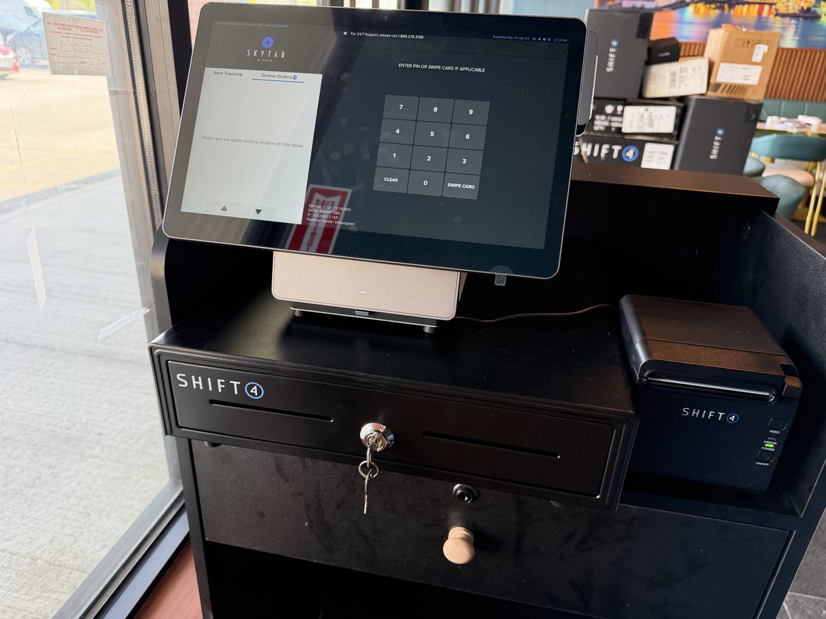RyanC_Shift4's tweet photo. The Aroma Indian Kitchen &amp; Bar in Goshen NY, are happy to use the new @SkyTabPOS #Shift4 #SkyTab https://t.co/HRvveXlYIF