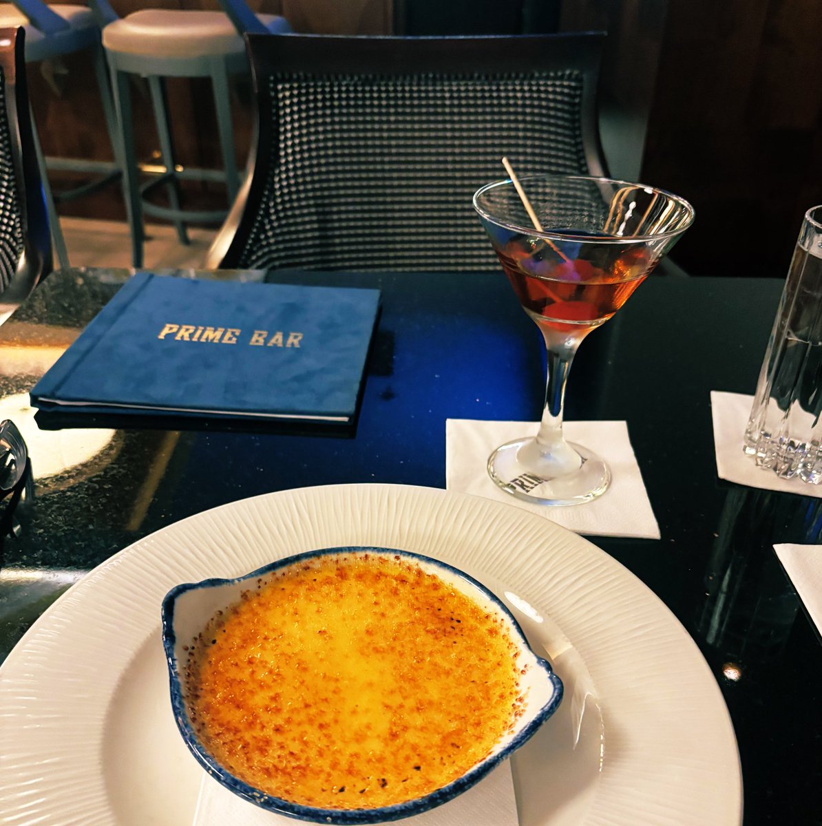 Thank you to everyone that wished me a happy birthday, I enjoyed it with my favorite crème brûlée and a peated rob Roy from my favorite @cafeimperial 🎂