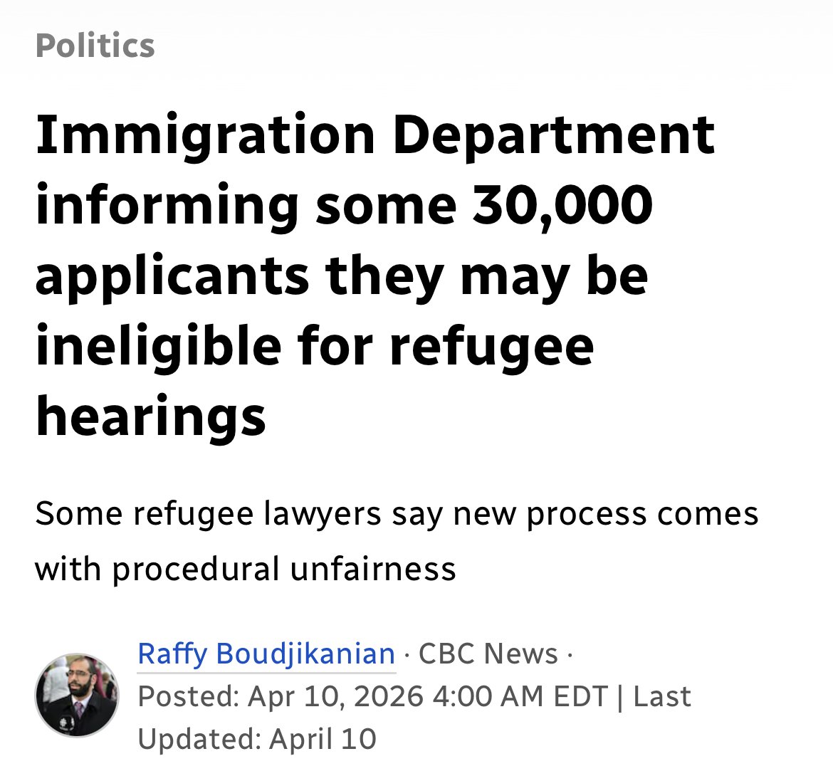 JustBlaccBiz's tweet image. Please keep it moving and don’t come here!

#deportation #Canada #refugees #FBA #trump #dhs #tomhoman  

“I have determined that your claim for refugee protection may be ineligible to be referred to the Refugee Protection Division of the Immigration Refugee Board of Canada,"