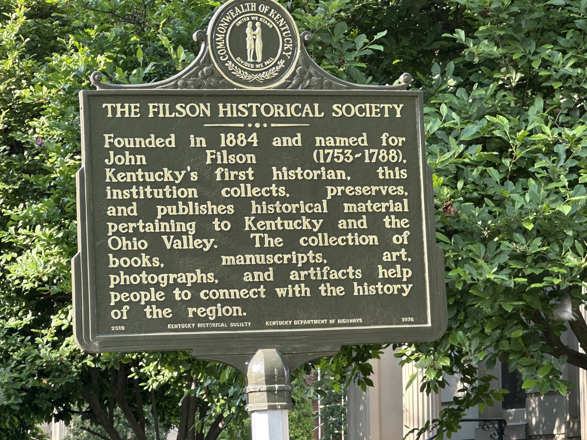 Ahinkle36's tweet photo. Another exciting opportunity to visit &amp; learn at the @FilsonHistory, exploring artifacts spanning from the 1880s to today. I’m excited for to put our membership to use! @KEDCGrants @passport2lead https://t.co/vorAWEmBsi