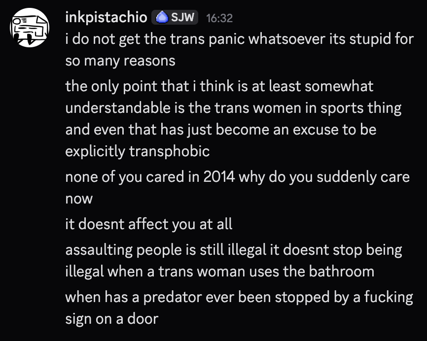 WesleyRourke1's tweet photo. @inkpistachio Said everything I wanted to say here. We both have transfem girlfriends who just want to be happy and live good lives. Vilifying an entire group of people as "evil"? Trump could say "We need to kill all trans people" and MAGAd cheer it on.
#TransRightsAreHumanRights https://t.co/p7LcTffrlU