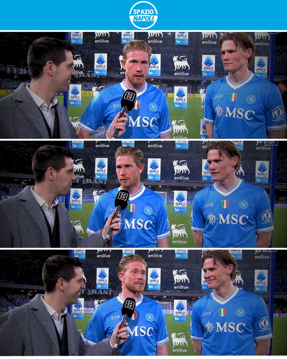 Forse lo abbiamo già detto tante volte, ma è sempre meglio ribadirlo: trovate qualcuno che vi guardi come Scott McTominay guarda Kevin De Bruyne 😍

#SSCNapoli #McTominay #DeBruyne