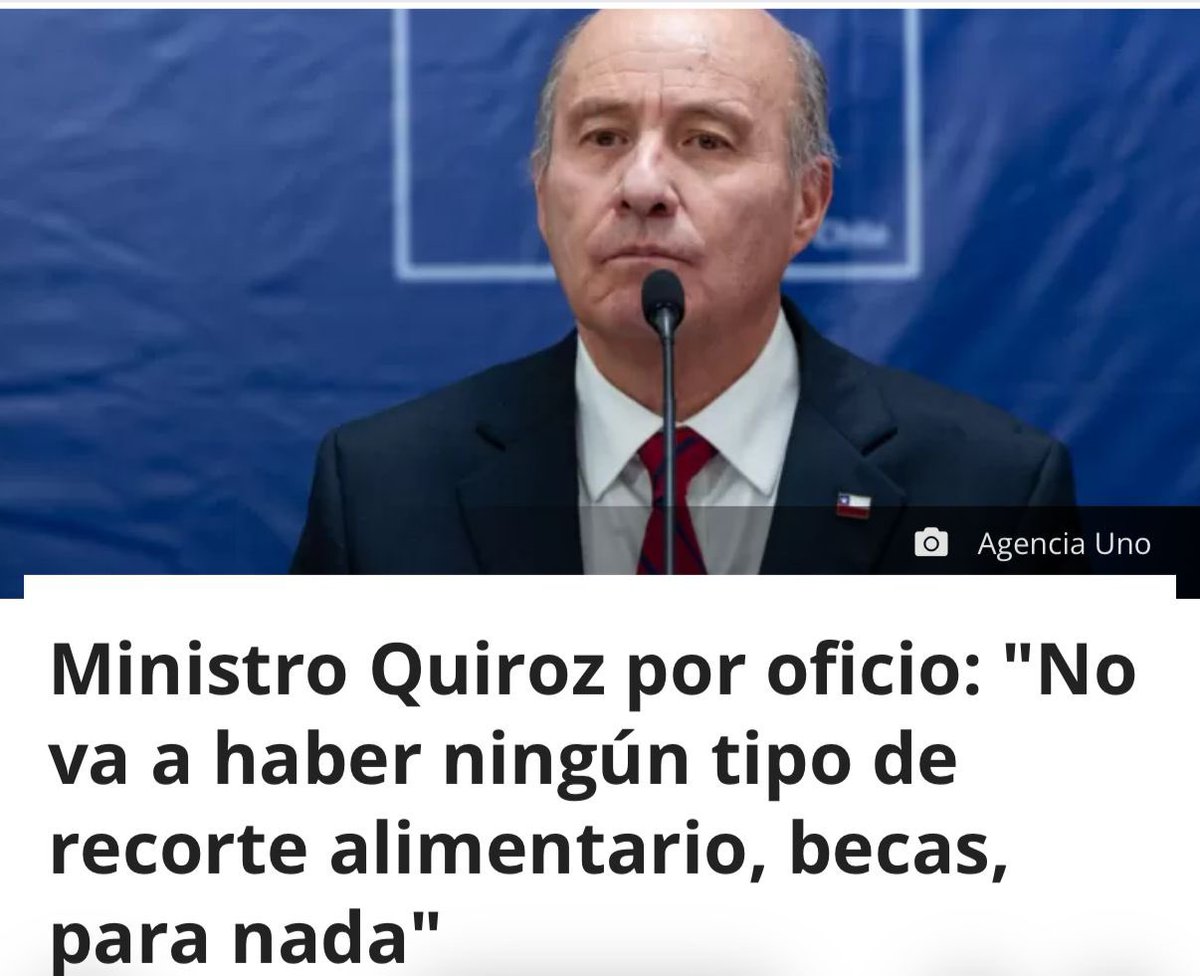En los anexos, la Dipres propone como “recomendación” descontinuar el programa de alimentación. Ministro, instruya a su equipo porque nos pone a todos nerviosos. 

Para muchos niños y niñas, esta es la única comida del día. Con eso no se juega.