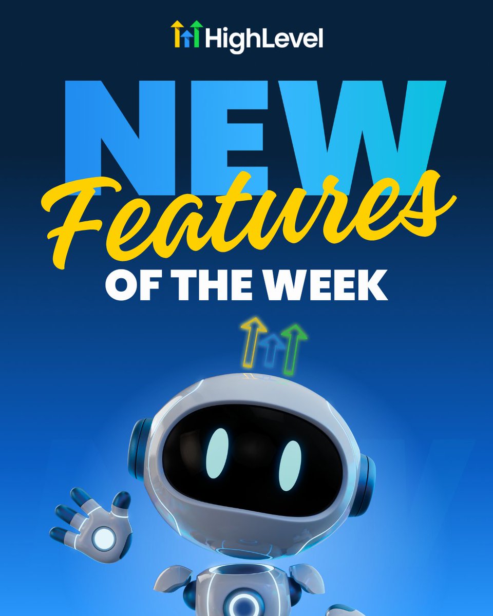 gohighlevel's tweet image. Want to know what's new with HighLevel this week? 👀

Check out these recent updates, and watch the latest Release Radar episode on our YouTube: youtube.com/live/W3nBIAfyH…

#HighLevel #ReleaseRadar #NewFeatures
