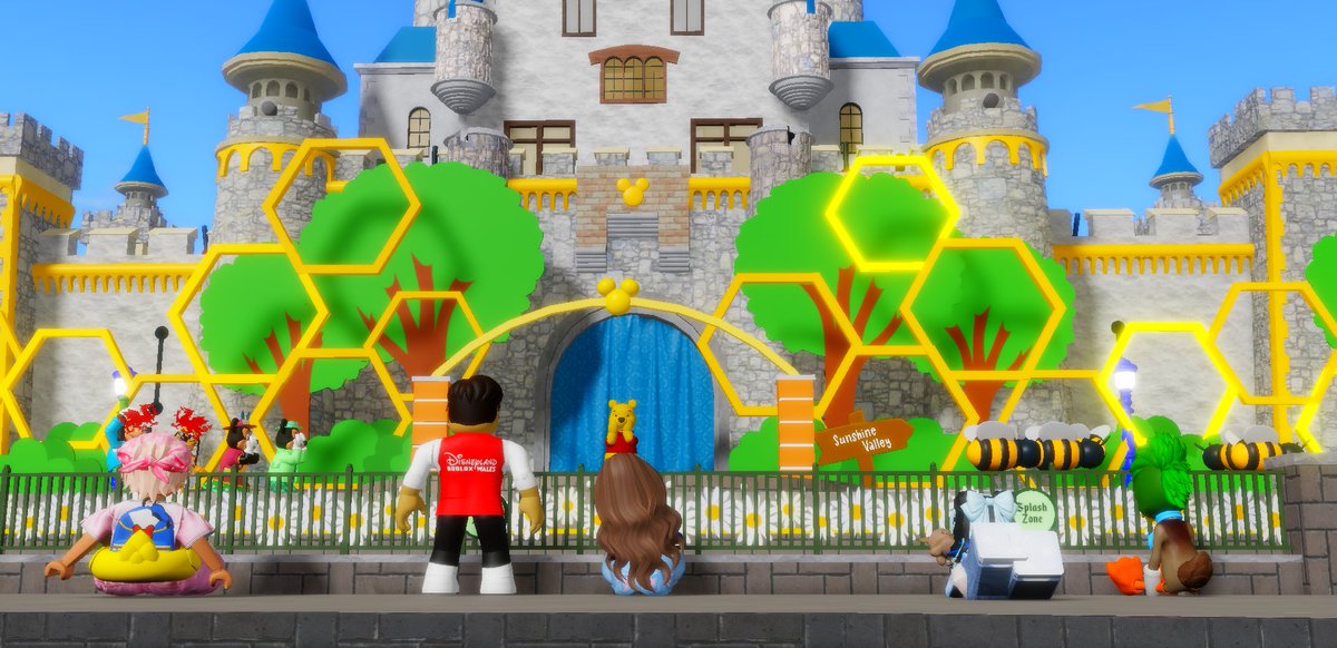 DisneylandWales's tweet image. Springtime is a beautiful season at Disneyland Wales. Why not sit and get comfortable like these guests did watching the 'Springtime Egghunt Celebration' Stage Show? 🌼 Head on down to the park, relax, and enjoy the magic! ☺️ #dlw #roblox #easter #disney