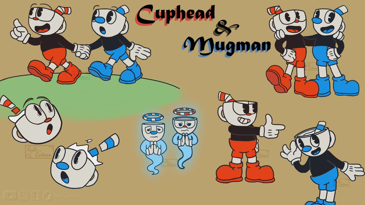 kyle_catoon's tweet image. Doodles Cuphead &amp;amp; Mugman
#cuphead #mugman #myart #digitalart #theshowcuphead #cupdheaddontdealwiththedevil #originalart
