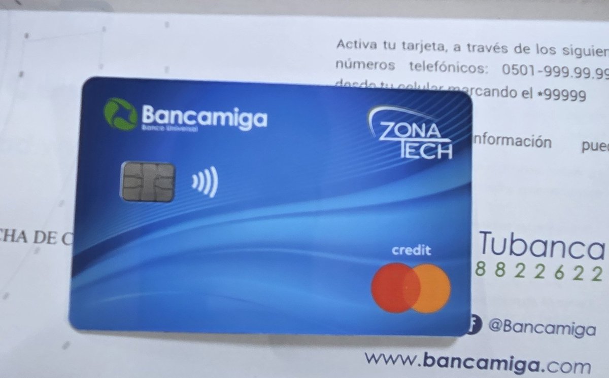 Eaglenet21's tweet photo. Me llegó la tarjeta de la alianza @bancamiga y #ZonaTech. Por ahora es un producto limitado, ya que únicamente se puede usar en este comercio. Tiene un límite indexado de $350. Queda esperar si en el futuro anuncian nuevas novedades. @Fintechccs https://t.co/VEa5OGGyNb