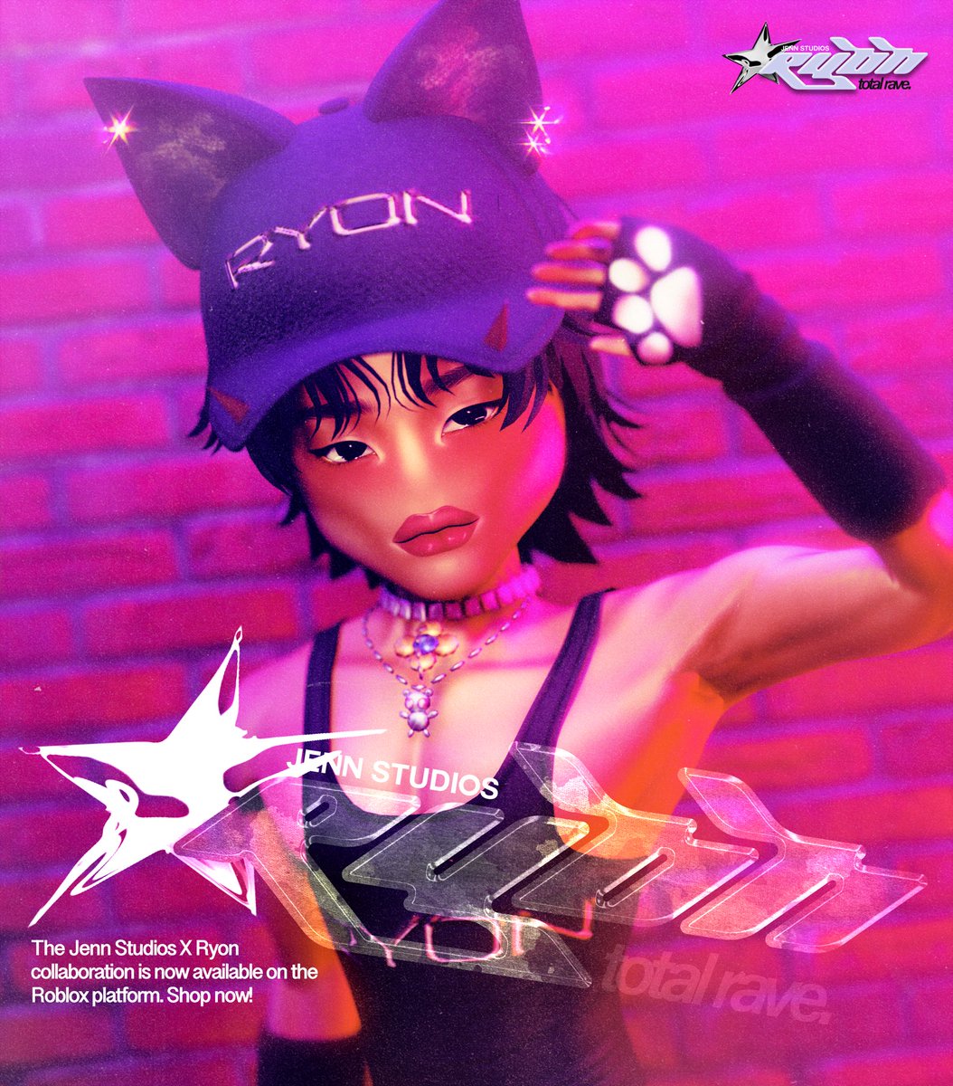 Jenn Studios X Ryon 🧸 Now Available 

Shop on <a href="/Roblox/">Roblox</a> | Link in bio 
#Roblox #RobloxUGC #Collab