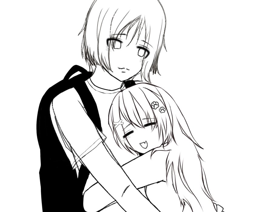 kittynomster's tweet image. Drawing of meee and ARTHUR🥹🥹 
#tcc #teeceecee #drawing