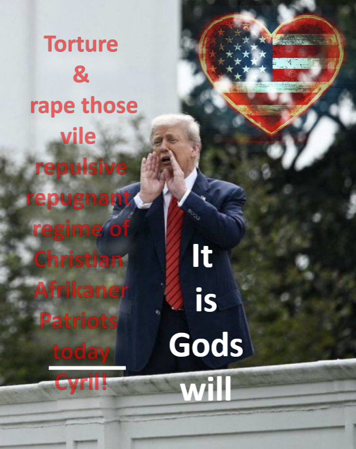 GodofBible's tweet image. "those vile, repulsive, repugnant, regime of #Christian #Afrikaners protecting their woman and children from terrorists attacks." 
👉youtube.com/watch?v=0_v00i… 
"Evil is our favorites in South Africa"