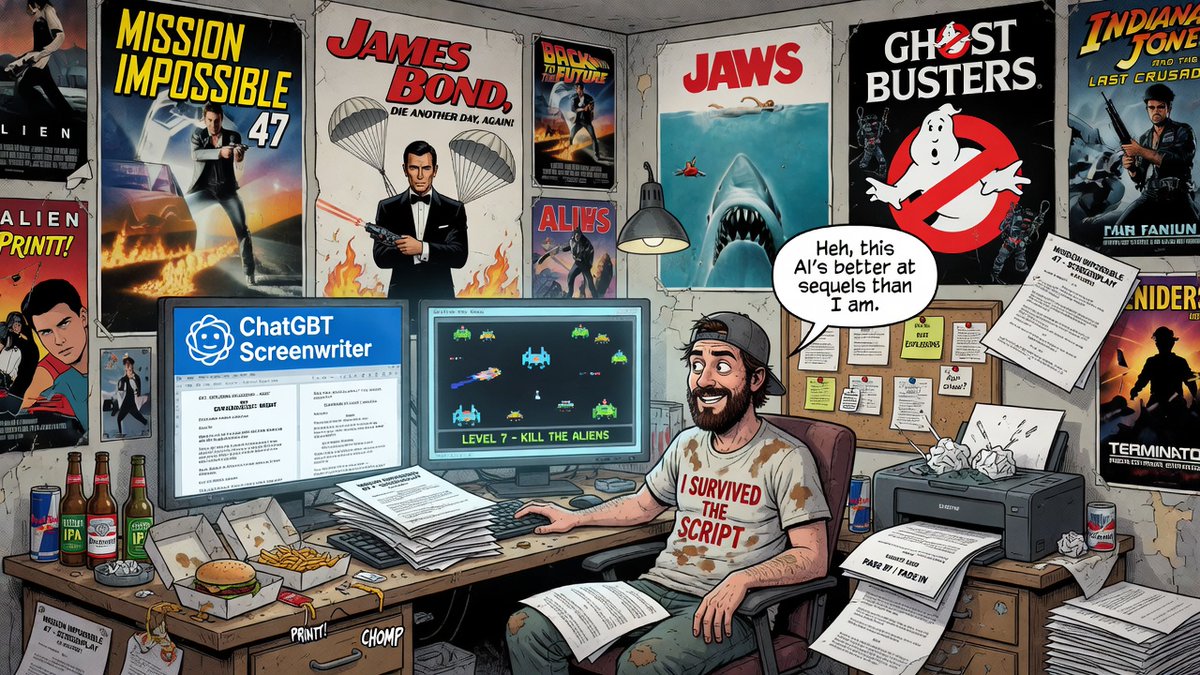 DavidWilde66's tweet image. Would I Ever Let AI Write My Screenplays? 

Hollywood’s been making AI movies for years. Let’s talk about the real hypocrisy.  

davidwilde66.substack.com/p/would-i-ever… 

#filmindustry #indiefilm #filmmaking #hollywood #ai #aifilmmaking #screenwriting #screenwriter