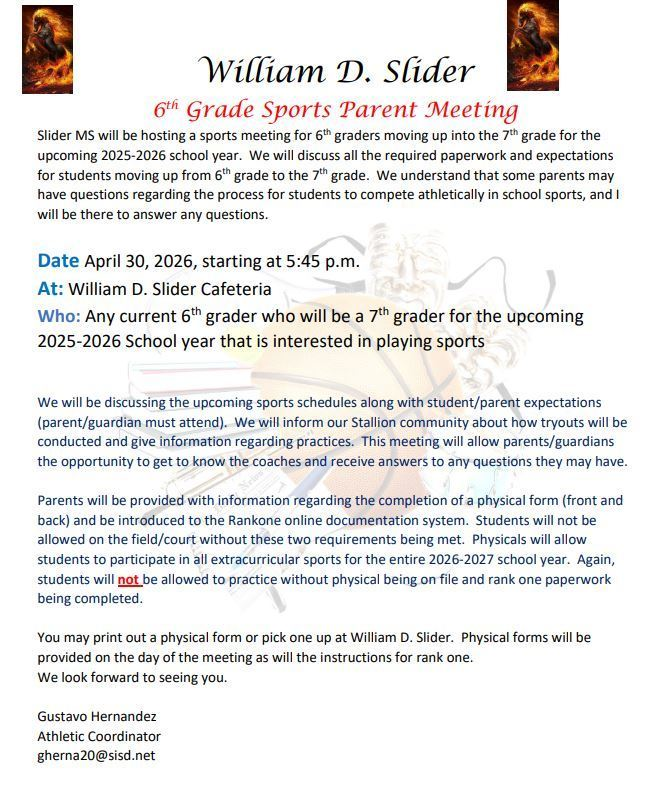William D. Slider Middle School tweet media
