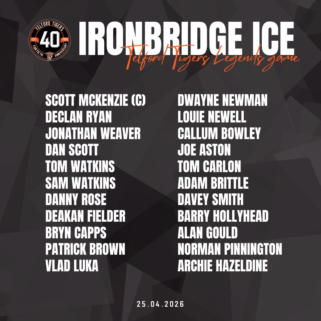 Telford_Tigers's tweet photo. ๐น๏ธ ๐๐๐๐๐๐๐ ๐๐๐๐ ๐๐๐๐ ๐๐๐๐๐๐ ๐น๏ธ
Canโt make it to the Jungle for the Legends Game? Donโt worryโฆ We have you covered ๐๐ฅ
๐บ Watch it all LIVE from wherever you are
๐๏ธ https://t.co/j5UDCFIQN5
#TelfordTigers | #TT40 https://t.co/KcozhMjfgG