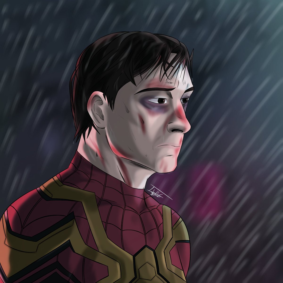 dibujos_iv06's tweet image. El peso de la responsabilidad

#dibujodigital #fanartfriday #marvel #spiderman #spidermannowwayhome