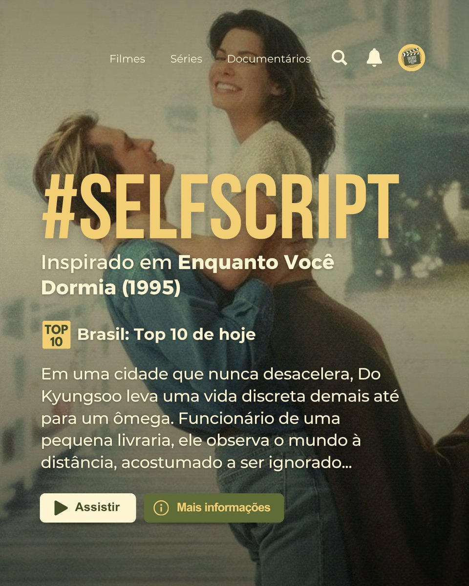 archiveksfest's tweet photo. 🎬 #SELFSCRIPT17
🍿 Enquanto Você Dormia (1995)
⭐ Comédia, romance https://t.co/LgdkjmbaOh