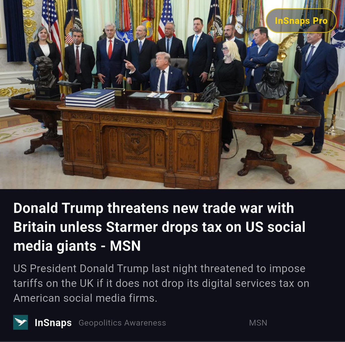 BuildWtPrakhar's tweet image. Donald Trump threatens new trade war with Britain unless Starmer drops tax on US social media giants - MSN

Shared Via InSnaps App: insnaps.app/a/L_9IngB8th9E…

#Trade #Msn #Instability #Northern #Trump #Britain #Starmer