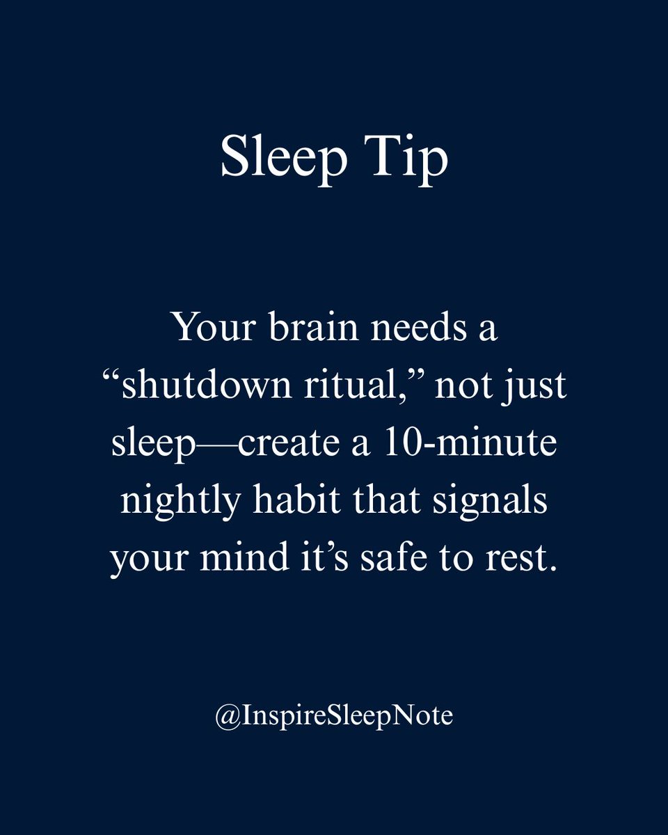 inspirslpnote's tweet image. Sleep isn’t instant. Train your brain with a nightly routine and rest will follow naturally. 🌙
#sleep #insomnia #wellness