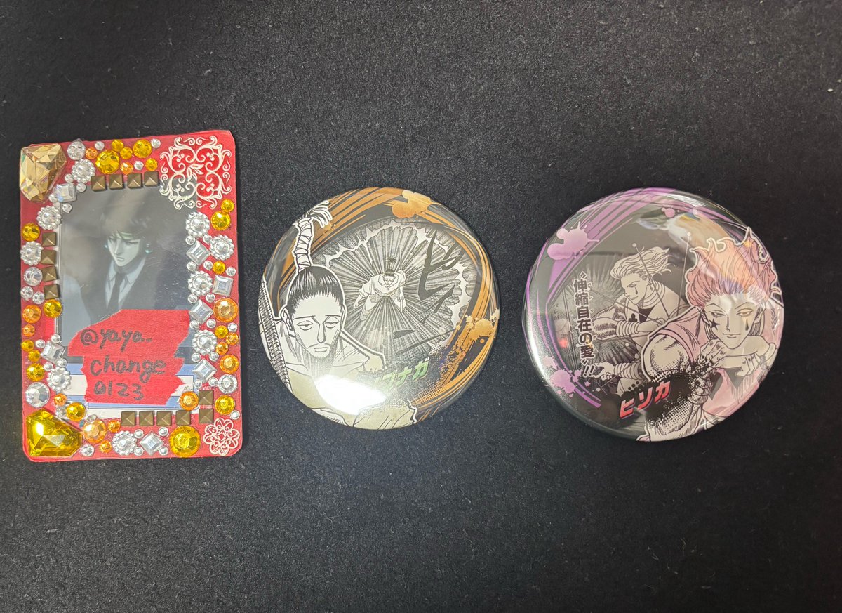 yaya_change0123's tweet photo. 【交換】ジャンプフェア H×H ハンターハンター コレ缶 コレクション缶バッジ

譲→ノブナガ.ヒソカ

求→クロロ.キルア
※ヒソカ悩んでる為2:2の交換のみ

大阪手渡し
郵送可
※ツイフィ必読 https://t.co/NRH5xDn2Qs