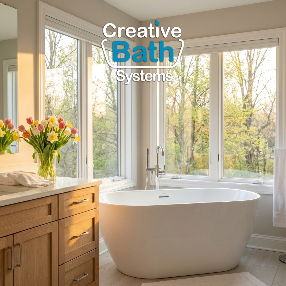 Happy Friday🎉🥂 

The weekend is finally here, and we are totally obsessed with how this stunning golden hour light fills an airy master sanctuary. 🌷🌸

Let’s bring some fresh, sun-drenched, modern energy to your home today.

🌐 𝐜𝐫𝐞𝐚𝐭𝐢𝐯𝐞𝐛𝐚𝐭𝐡𝐬𝐲𝐬𝐭𝐞𝐦𝐬.𝐜𝐨𝐦