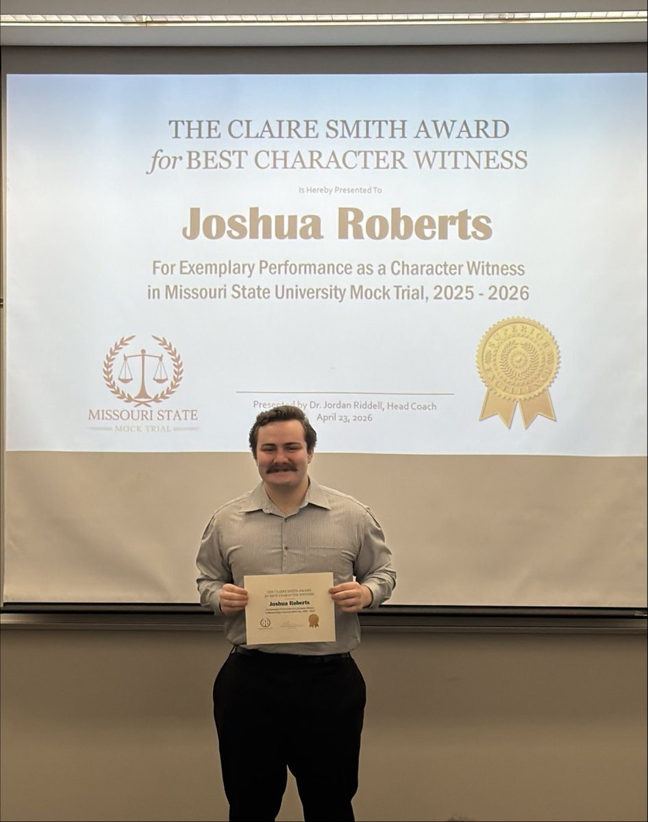 mo_trial's tweet photo. Last night was our 2025-2026 award banquet!
Zack Collison, Brooke Logan, Joshua Roberts, Stephanie Diaz, Nate Marshall, Masey Washington, Kathryn Wagner, Izzy McClanahan, Aubrianna Bardgett, Layna Mangiapanello, Carly Smith, Delilah Boggs, Hannah Killion, Dr. Jordan Riddell https://t.co/nZ1v5EaiPV