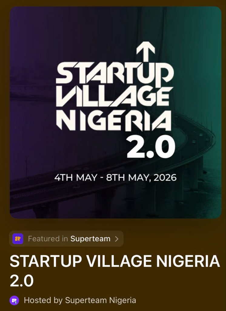 witty_cruz's tweet photo. Next Up.  StartUp Village 2.0 ✈️🔥 https://t.co/KtnTAAqrdO