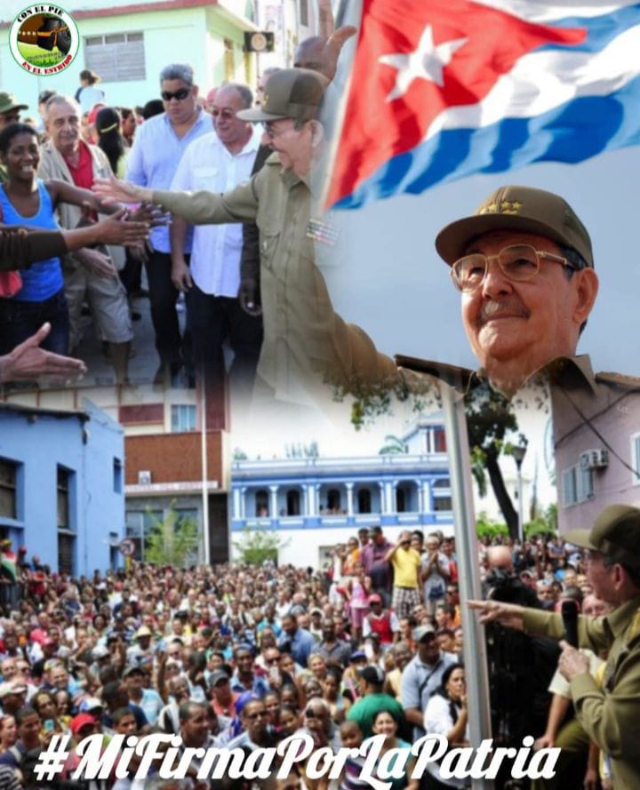 Dimos nuestra firma y siempre respaldaremos la revolución #MiFirmaPorlaPatria