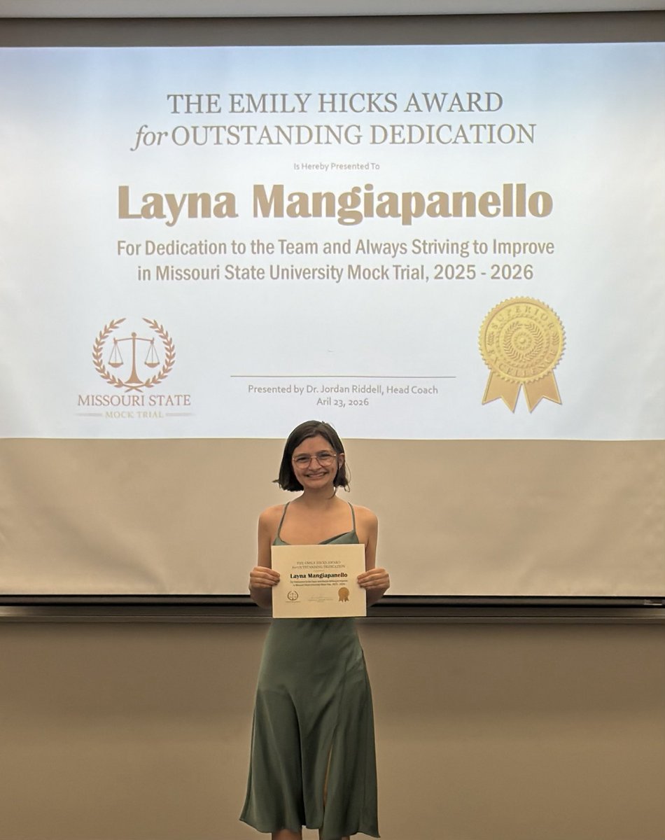 mo_trial's tweet photo. Last night was our 2025-2026 award banquet!
Zack Collison, Brooke Logan, Joshua Roberts, Stephanie Diaz, Nate Marshall, Masey Washington, Kathryn Wagner, Izzy McClanahan, Aubrianna Bardgett, Layna Mangiapanello, Carly Smith, Delilah Boggs, Hannah Killion, Dr. Jordan Riddell https://t.co/CdxXuIZQmb