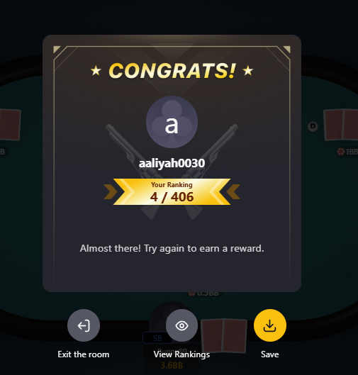 Another poker night of <a href="/SeismicSys/">Seismic</a> 
I'm glad I got rank 4 this time~ ❤️
so close to rank 1, but it's okey maybe the chance will come next week🥇