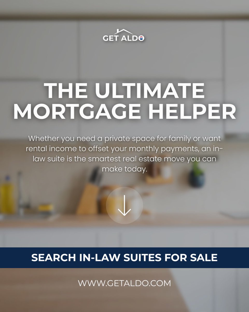 GetAldo's tweet photo. Go to https://t.co/hOunvsTDH8, use the custom keyword search, and type "In-Law Suite". You can instantly browse every active listing in the area that has a second unit ready to go.

Browse the site, find what you like, and call us when you want to get inside.

(416) GET-ALDO https://t.co/YnyfnZhA65