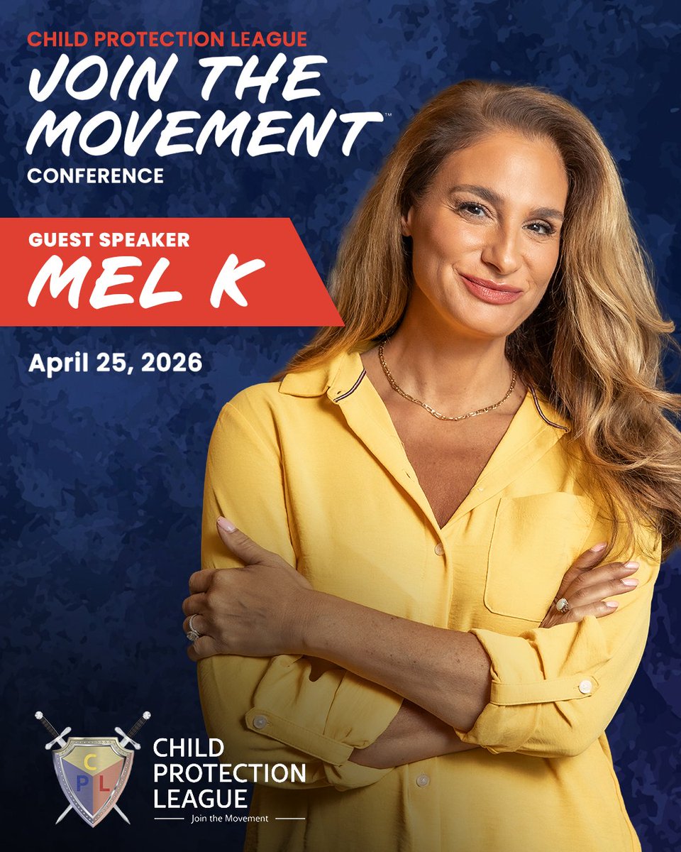 MelKShow's tweet image. Tomorrow! Catch me speaking LIVE at the @CPLAction  "Join The Movement" Online Conference.
🗓️ April 25 | 9am-5pm

Stand up for our children. Get your streaming access now: cpleducation.com

#ProtectOurChildren #TheMelkShow #ChildProtectionLeague
