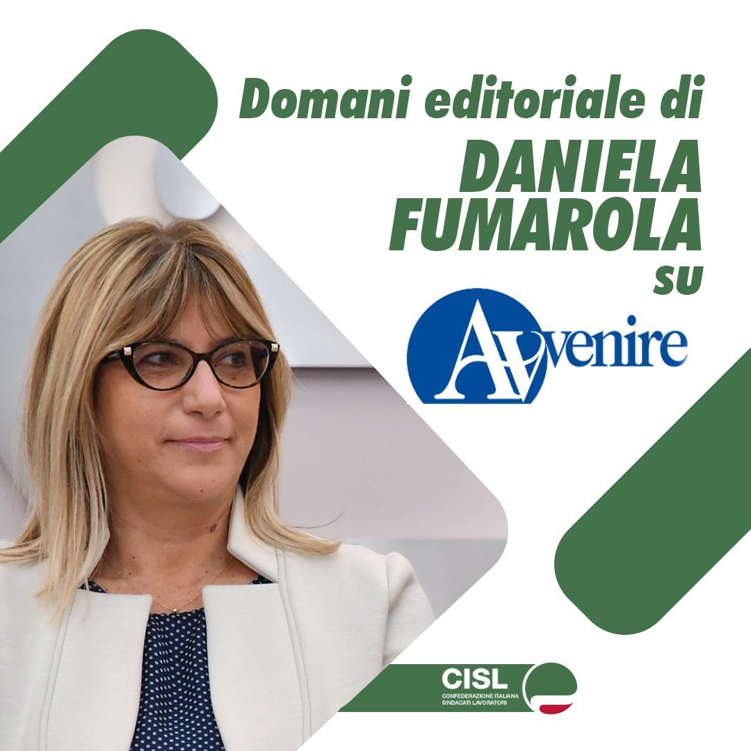 CislNazionale's tweet image. Domani su @Avvenire_Nei editoriale della leader #Cisl #DanielaFumarola sulla riccorrenza del 25 Aprile.