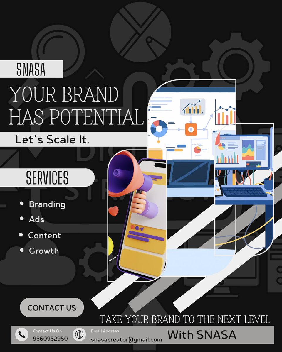 SnasaAgency's tweet image. Your brand has potential.
Now it’s time to scale it. 🚀
More impact. More customers. More growth.
Let’s take your business to the next level.
📩 DM “NEXT” to get started
#Snasa #BrandGrowth #ScaleYourBusiness #DigitalMarketing #GrowWithSnasa