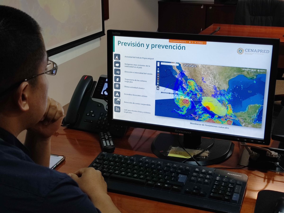 CenapredMexico's tweet photo. A través de la Escuela Nacional de Protección Civil #Enaproc, se lleva a cabo el curso 🗺️🇲🇽#AtlasNacionalDeRiesgos: Inversión para la Reducción de Desastres. Permite conocer las capacidades del Atlas Nacional como herramienta fundamental para la #GestiónIntegraldelRiesgo https://t.co/MIo66fjsaN