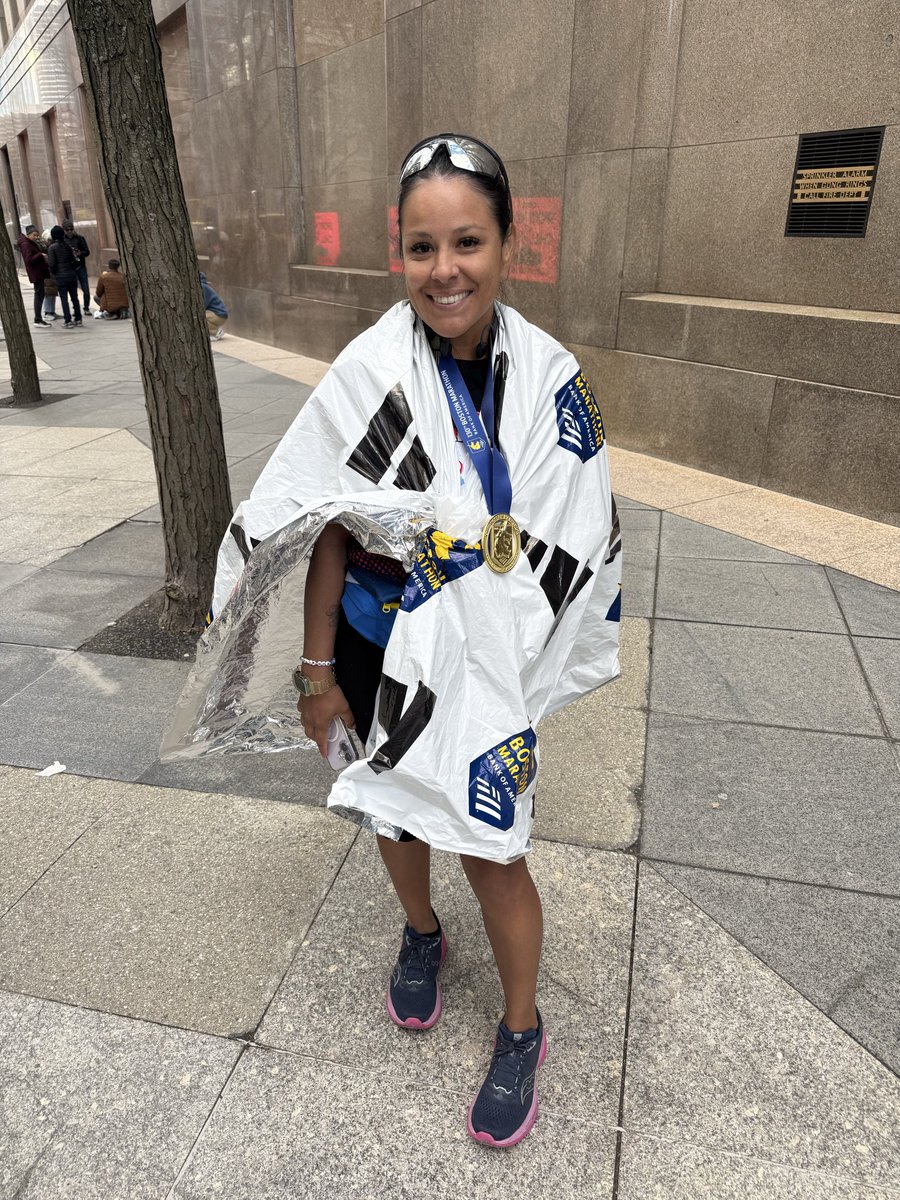She did it!!! My baby sister completed the Boston Marathon with a huge smile on her face. Thank you to all who contributed to her fundraising efforts. So many blessings have resulted from her fundraising efforts and your generous donations. Cheers 🥳🥳🥳