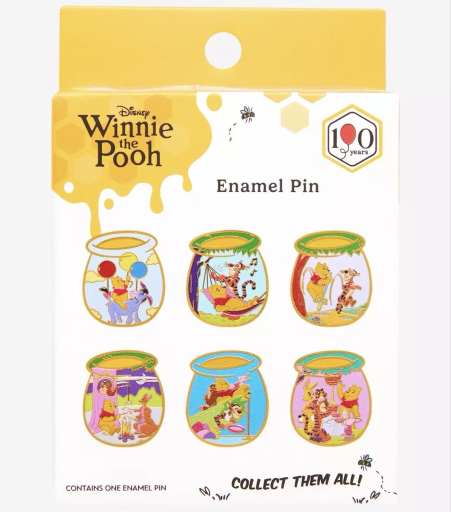 DisneyPinsBlog's tweet image. New Winnie the Pooh Honey Pot blind box pin set at BoxLunch: disneypinsblog.com/winnie-the-poo…