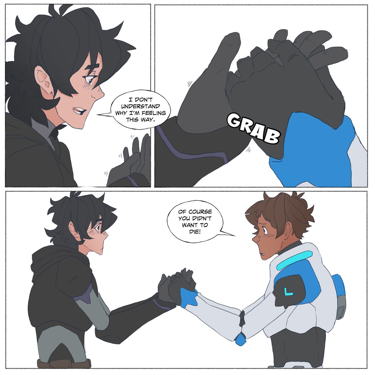 anonamagal's tweet photo. Part 3 #klance comic ❤️ 
Had a bad time at work today, had to spend all day working while going through the seven stages of anxiety as I processed the confrontation I had 😭but it was a nice pick me up to see so many people excited about this comic. Thank you for liking my art🥰 https://t.co/Wo5frDvHIP
