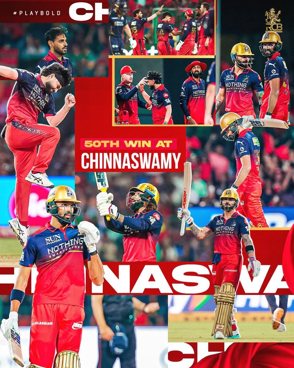 Kumaraswamy4cm's tweet image. ಅಭಿನಂದನೆಗಳು ❤️ Royal Challengers Bengaluru 
#ನಮ್ಮRCB #Bengaluru #jds #karnataka #rcb #royalchallengersbengaluru #chinnaswamystadium