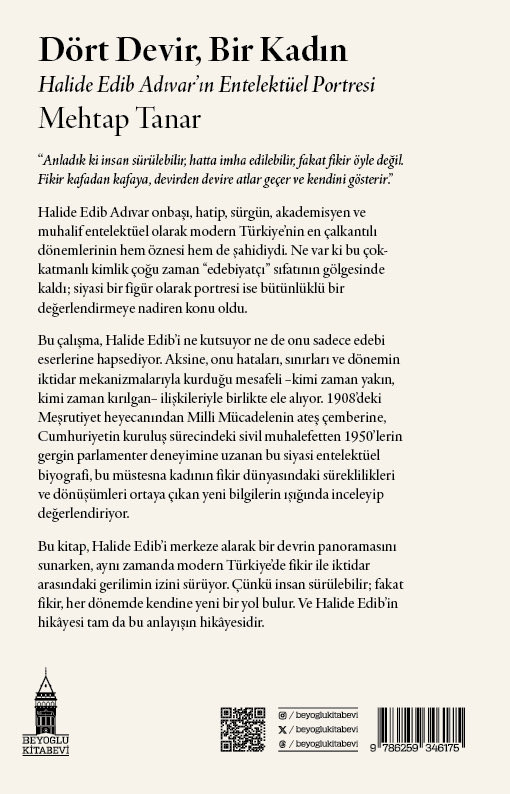 BeyogluKitabevi's tweet photo. MATBAADA! 

Siyasi düşünceler tarihçisi Mehtap Tanar’ın (@mtanar) “Dört Devir, Bir Kadın: Halide Edib Adıvar’ın Entelektüel Portresi” adlı kapsamlı çalışması şimdi matbaada, Mayıs ayının ilk günlerinde tüm kitapçılarda… https://t.co/cSg41kv3xW