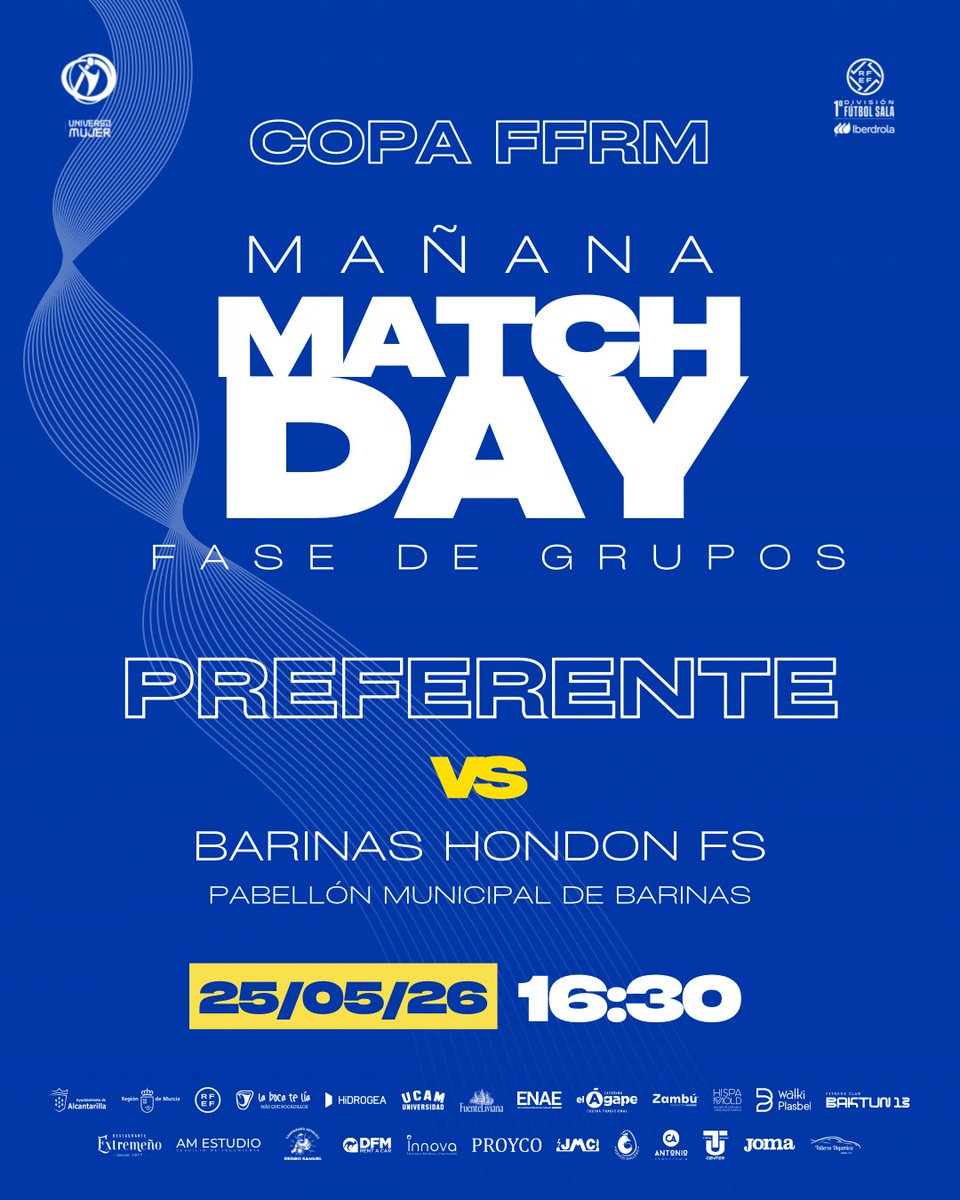 LBTLFutsal's tweet photo. 🔜 Próximo partido de nuestras bases

☝🏻 ¡Fase de grupos de la Copa FFRM! https://t.co/bIG610WEBs